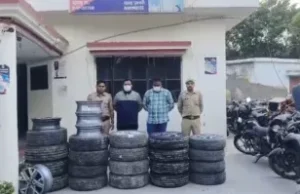 नोएडा पुलिस ने अन्य गिरोह के सदस्यों के साथ मुठभेड़ के कुछ दिनों बाद पहिया चोरी के रैकेट के लिए 2 लोगों को किया गिरफ्तार