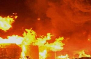 मुंबई में बहुमंजिला इमारत में आग लगने से एक की मौत..