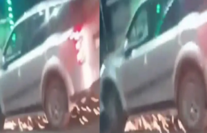 लखनऊ: तेज रफ्तार SUV ने स्कूटी को मारी टक्कर, कई किलोमीटर तक घसीटता हुआ दिखाई दिया दोपहिया वाहन, वीडियो वायरल