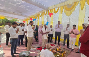 Shahganj News लेखपाल संघ भवन के निर्माण के लिए एसडीएम ने किया भूमि पूजन