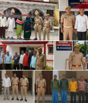 जौनपुर :पुलिस का वारंटी अभियान सफल, एक दिन में 50 वारंटी अभियुक्त गिरफ्तार* *एसएसपी कुंवर अनुपम सिंह के निर्देशन में जिलेभर में चला विशेष अभियान, सभी आरोपियों को न्यायालय में किया गया पेश* 1000856635-1