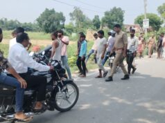 तेज रफ्तार स्कॉर्पियो ने बाइक सवार को मारी जोरदार टक्कर, विधायक ने पहुंचाया अस्पताल 1000537679-1