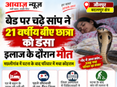 Jaunpur News बेड पर चढ़े सांप ने 21 वर्षीय बीए छात्रा को डंसा, इलाज के दौरान मौत 1001710475