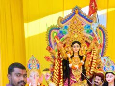 बबुरा में माता रानी के पंडाल में उमड़ी श्रद्धालुओं की भारी भीड़, भव्य झांकी का हुआ आयोजन* *