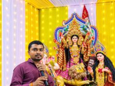 बबुरा में माता रानी के पंडाल में उमड़ी श्रद्धालुओं की भारी भीड़, भव्य झांकी का हुआ आयोजन