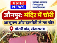 Jaunpur News जौनपुर: मंदिर का ताला तोड़कर चोरी, आभूषण और दानपेटी उठा ले गए चोर Jaunpur News जौनपुर: मंदिर का ताला तोड़कर चोरी, आभूषण और दानपेटी उठा ले गए चोर